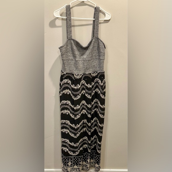 Anthropologie Pants - Anthropologie Lilka Pantsuit Blue Gray Purple Floral Boho Jumpsuit Size L